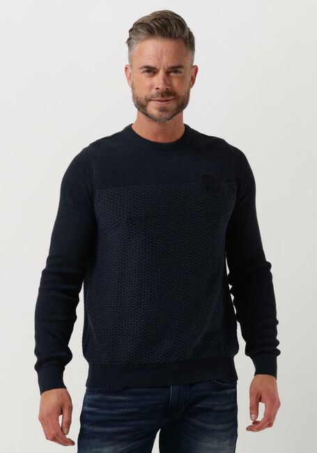 Dunkelblau PME LEGEND Pullover R-NECK COTTON PLATED - large