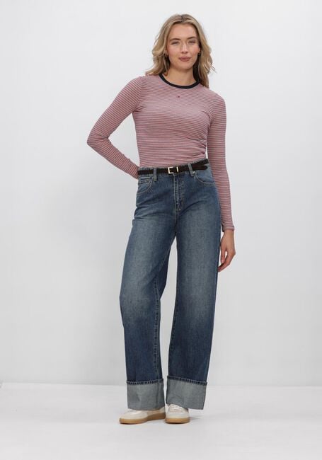 Rote TOMMY JEANS Top TJW SLIM ESSENTIAL RIB LS - large