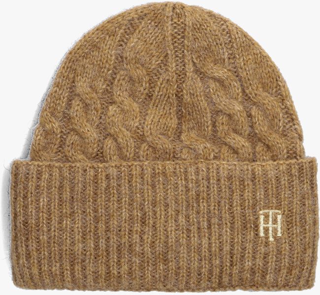 Braune TOMMY HILFIGER Mütze TIMELESS CABLE BEANIE - large