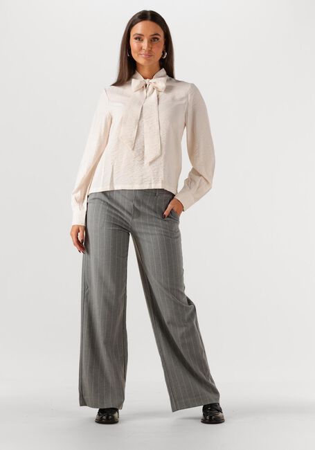 Creme OBJECT Blusen OBJJACIRA L/S RE BOW SHIRT - large