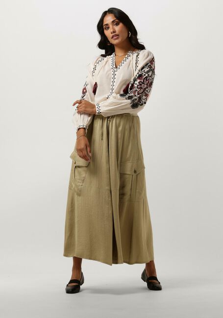 Nicht-gerade weiss SUMMUM Blusen TOP SUSHI VOILE EMBROIDERY - large