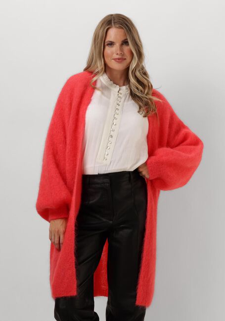 Rote AMERICAN DREAMS Strickjacke LEE MIDI CARDIGAN - large