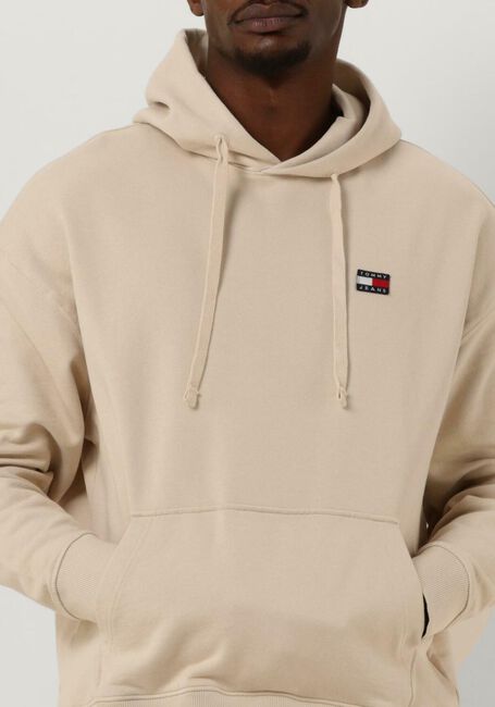 Beige TOMMY JEANS Sweatshirt TJM RLX XS BADGE HOODIE - large