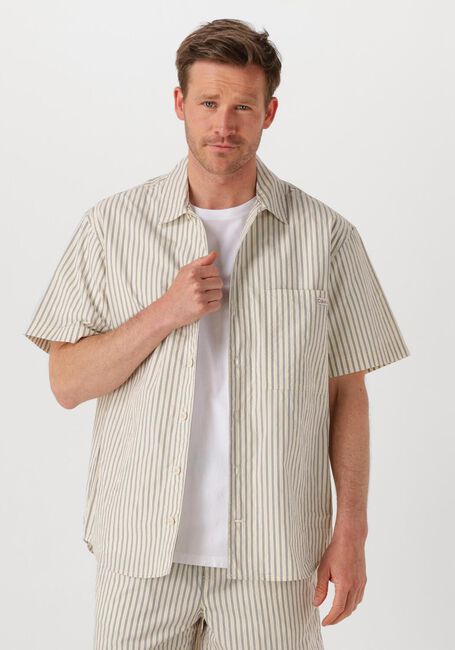 Beige CALVIN KLEIN Klassisches Oberhemd COTTON POPLIN S/S SHIRT - large