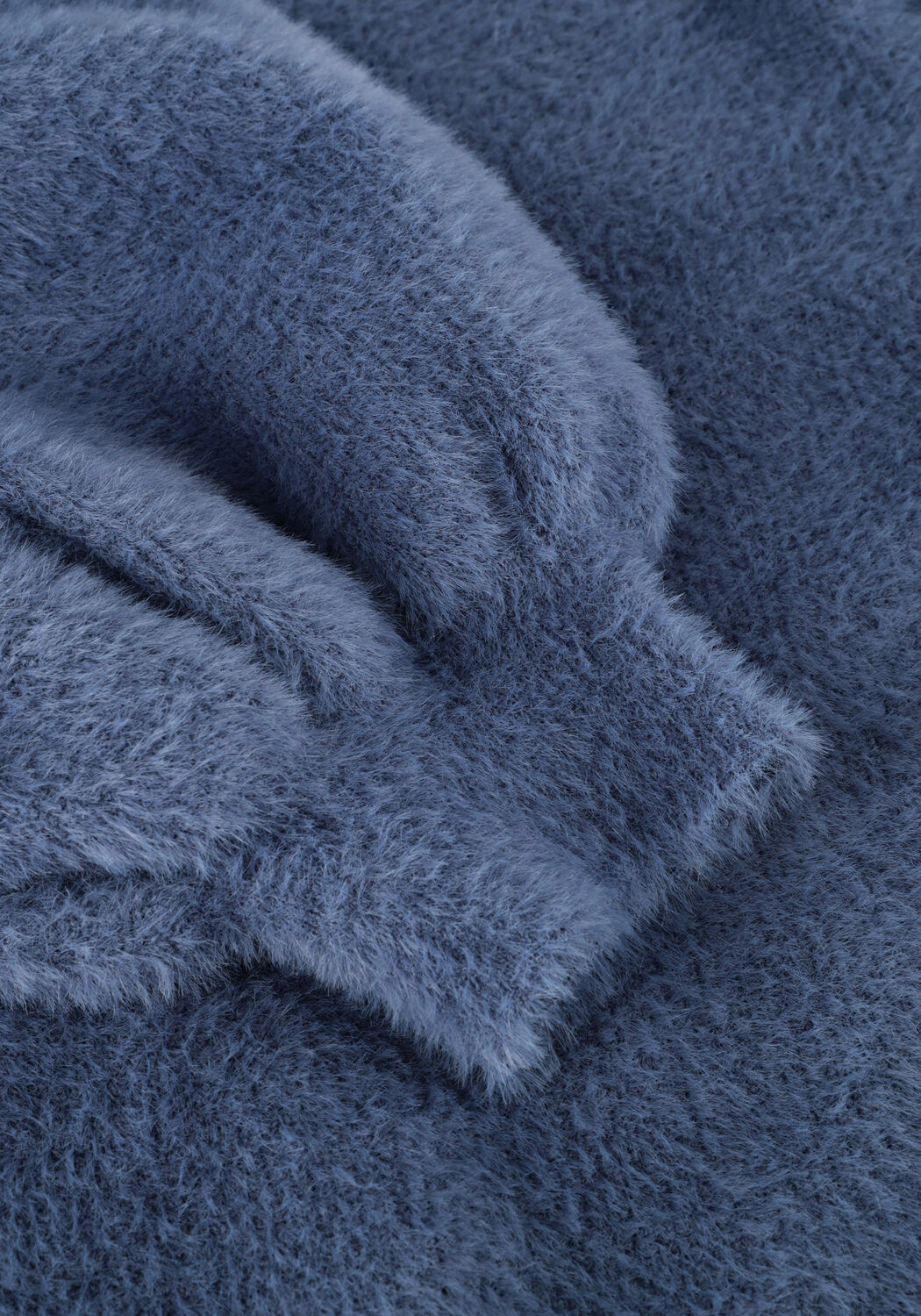 Blaue CATWALK JUNKIE Pullover FUZZY PUFF SLEEVE KNIT - large