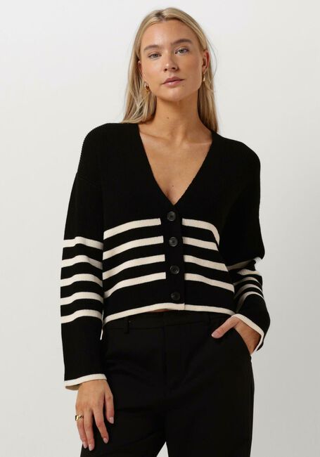 Schwarze NOTES DU NORD Strickjacke GAIA CARDIGAN - large