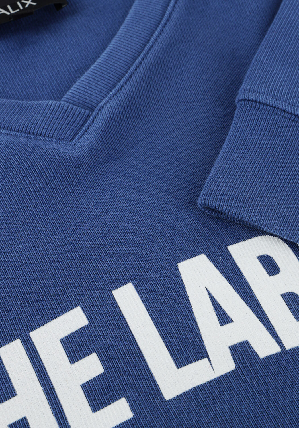 Dunkelblau ALIX THE LABEL Sweatshirt LADIES KNITTED SPORTS SWEATER - large