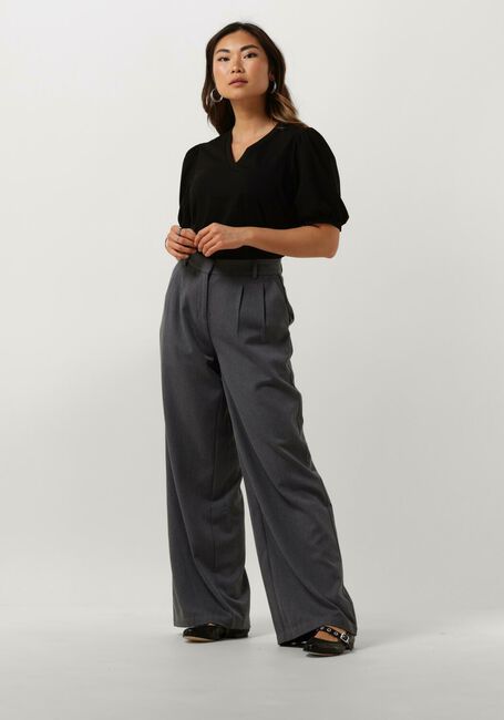 Schwarze OBJECT Top OBJCAROLINE S/S TOP - large