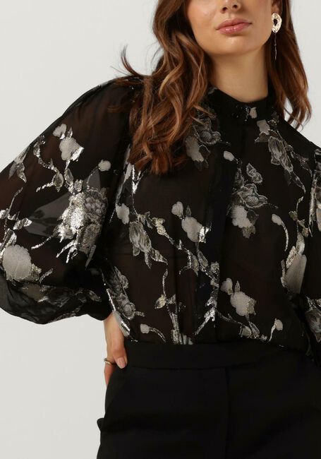 Schwarze LEVETE ROOM Blusen LR-VIVA 2 SHIRT - large