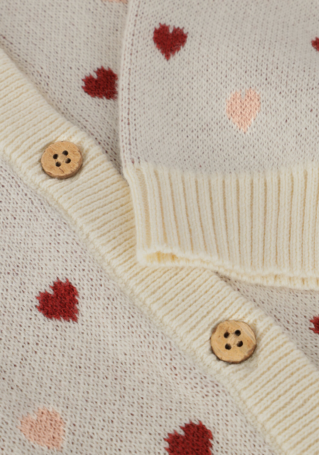 Beige LIL' ATELIER Strickjacke NMFSARAN LS KNIT CARD HEART LIL - large