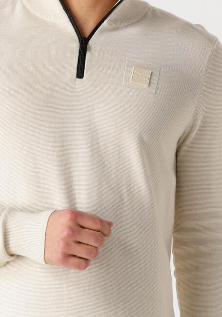 Beige PME LEGEND Pullover HALF ZIP COLLAR COTTON MODAL - large