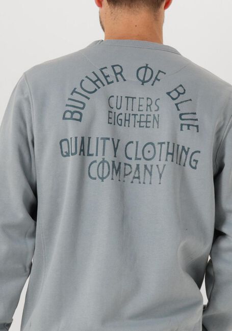 Hellblau BUTCHER OF BLUE Pullover ARMY FRAT CREW - large