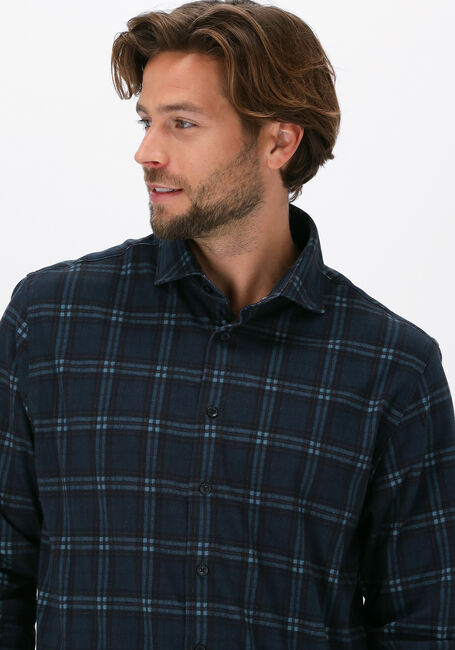 Schwarze VANGUARD Casual-Oberhemd LONG SLEEVE SHIRT CHECK PRINTE - large