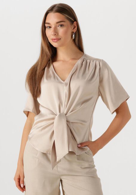 Beige NEO NOIR Blusen CASADIA HEAVY SATEEN BLOUSE - large