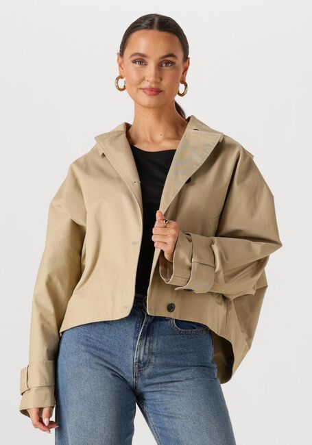 Beige WITHBLACK Jack WBLALAIA HOODED JACKET - large