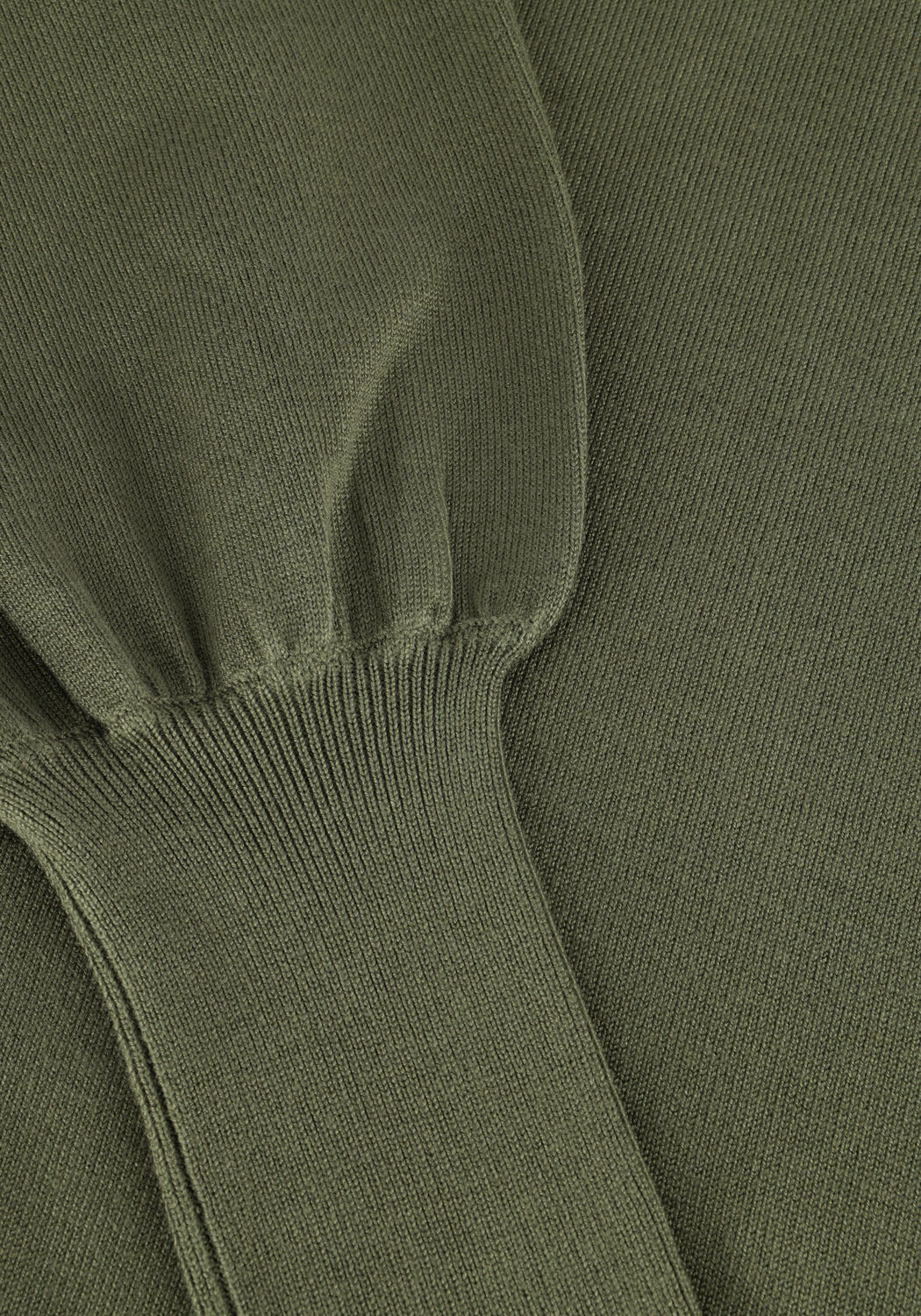 Gr&uuml;ne NOTRE-V Rollkragenpullover BASIC KNIT BLOUSE - large