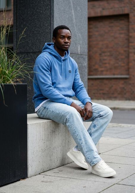 Hellblau CALVIN KLEIN Sweatshirt LS EU BADGE 350 TERRY HOODIE - large