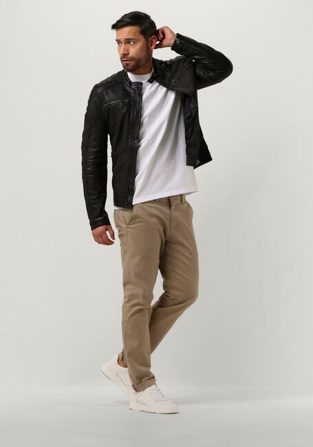 Schwarze GOOSECRAFT Lederjack GC JACKET965 - large