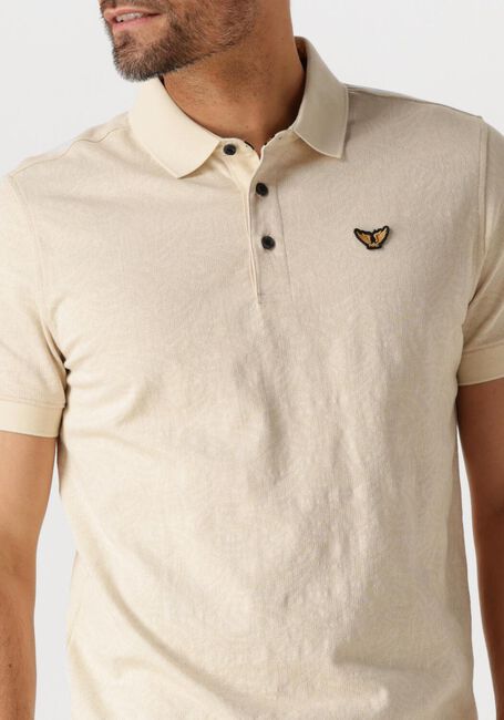 Beige PME LEGEND Polo-Shirt SHORT SLEEVE POLO JACQUARD JERSEY - large