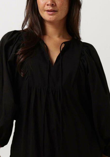 Schwarze NOTRE-V Maxikleid NV-DENTE MIDI DRESS - large