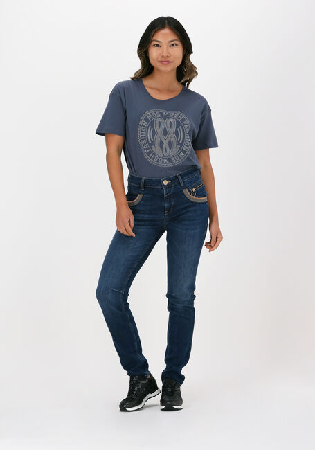 Blaue MOS MOSH T-shirt LEAH HOLI O-SS TEE - large