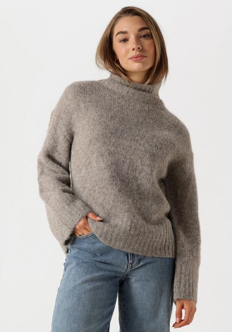 Graue SELECTED FEMME Pullover SLFGABELLA LS KNIT HIGH-NECK - large