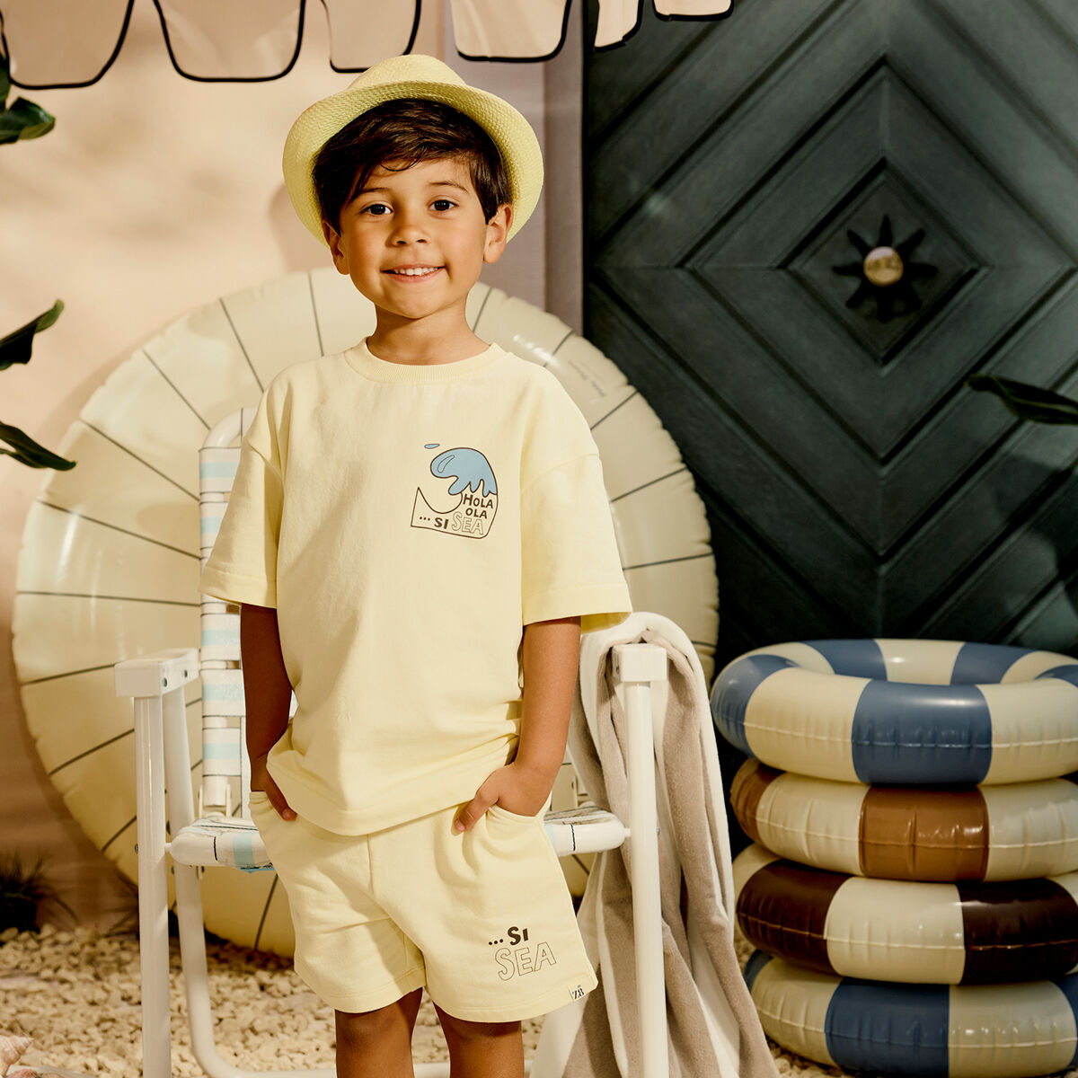 Gelbe Z8 Kurze Hose JUDA - large