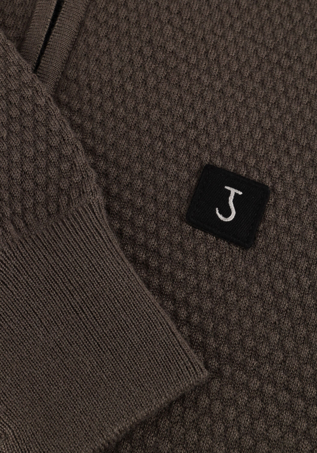 Olive BUTCHER OF BLUE Pullover STRUCTURE HALFZIP - large