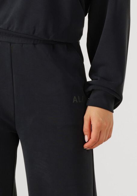 Schwarze ALIX THE LABEL Jogginghose LADIES KNITTED FLOWY WIDE LEG PANTS - large