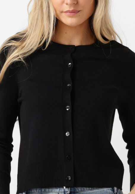 Schwarze SUMMUM Strickjacke SHORT CARDIGAN SOFT VISCOSE POLYAMIDE KNIT - large