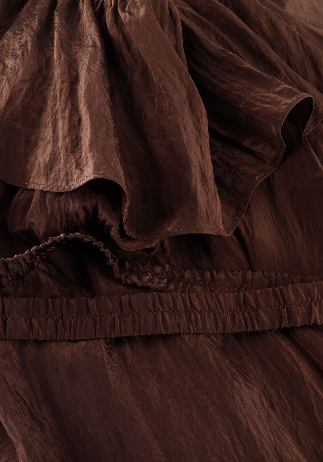 Braune DANTE6 Minikleid KYO VOLANT MINI DRESS - large