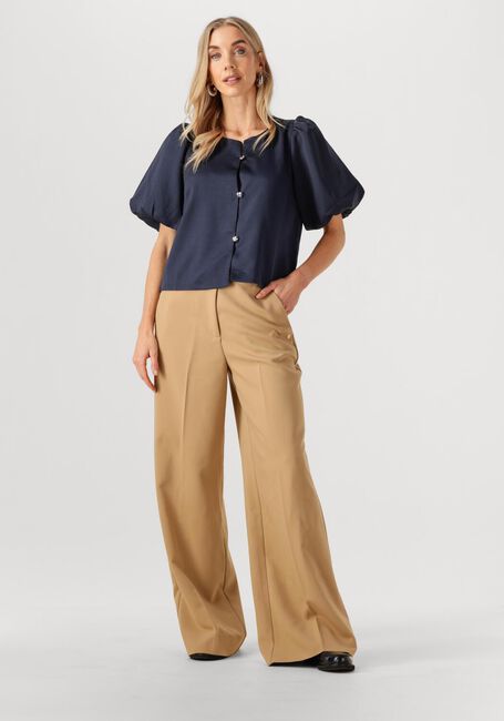 Dunkelblau NEO NOIR Blusen AISA DULL SATIN BLOUSE - large