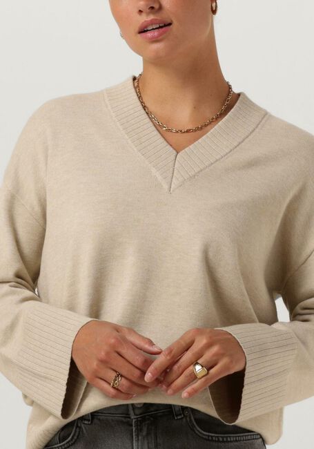 Beige MSCH COPENHAGEN Pullover MSCHODANNA RACHELLE V PULLOVER - large