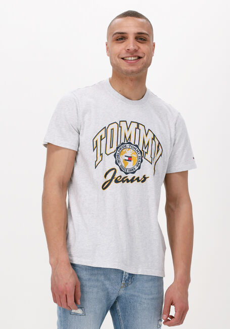Hellgrau TOMMY JEANS T-shirt TJM BOLD COLLEGE GRAPHIC TEE - large