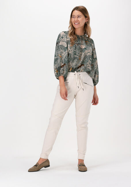 Weiße SUMMUM Schlaghose TROUSERS PUNTO MILANO - large