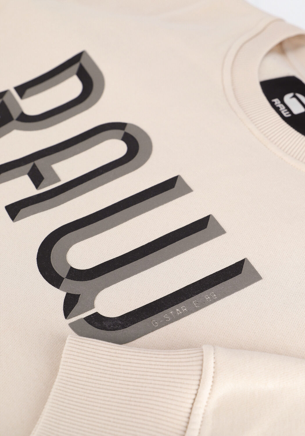 Nicht-gerade weiss G-STAR RAW Sweatshirt A971 - ASHOR SWEAT R- 3D RAW. - large