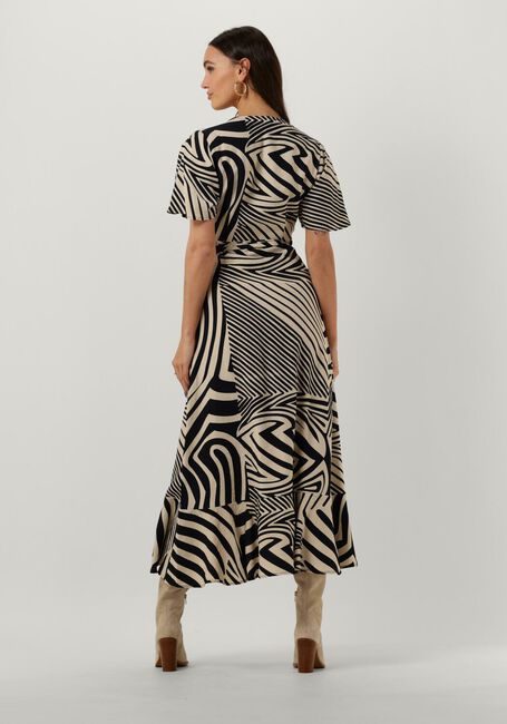 Schwarze OBJECT Midikleid OBJFALINE SS WRAP LONG DRESS - large