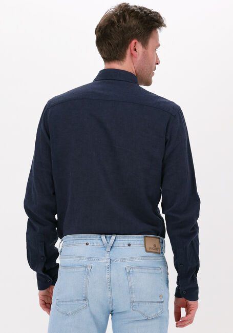Dunkelblau PROFUOMO Casual-Oberhemd HARTGER W COTTON-LINNEN - large