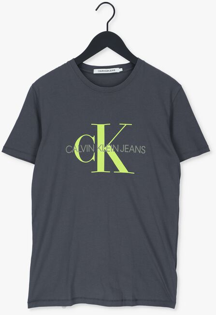 Graue CALVIN KLEIN T-shirt SEASONAL MONOGRAM TEE - large
