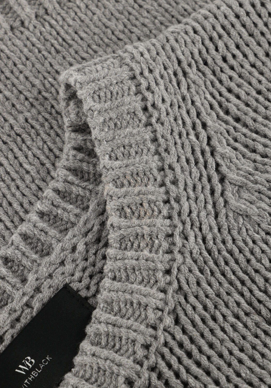 Graue WITHBLACK Tops & T-shirts WBLELINORE SS KNIT TEE - large