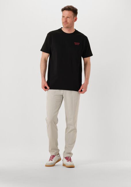 Schwarze PURE PATH T-shirt REGULAR FIT CREWNECK SS T-SHIRTS - large