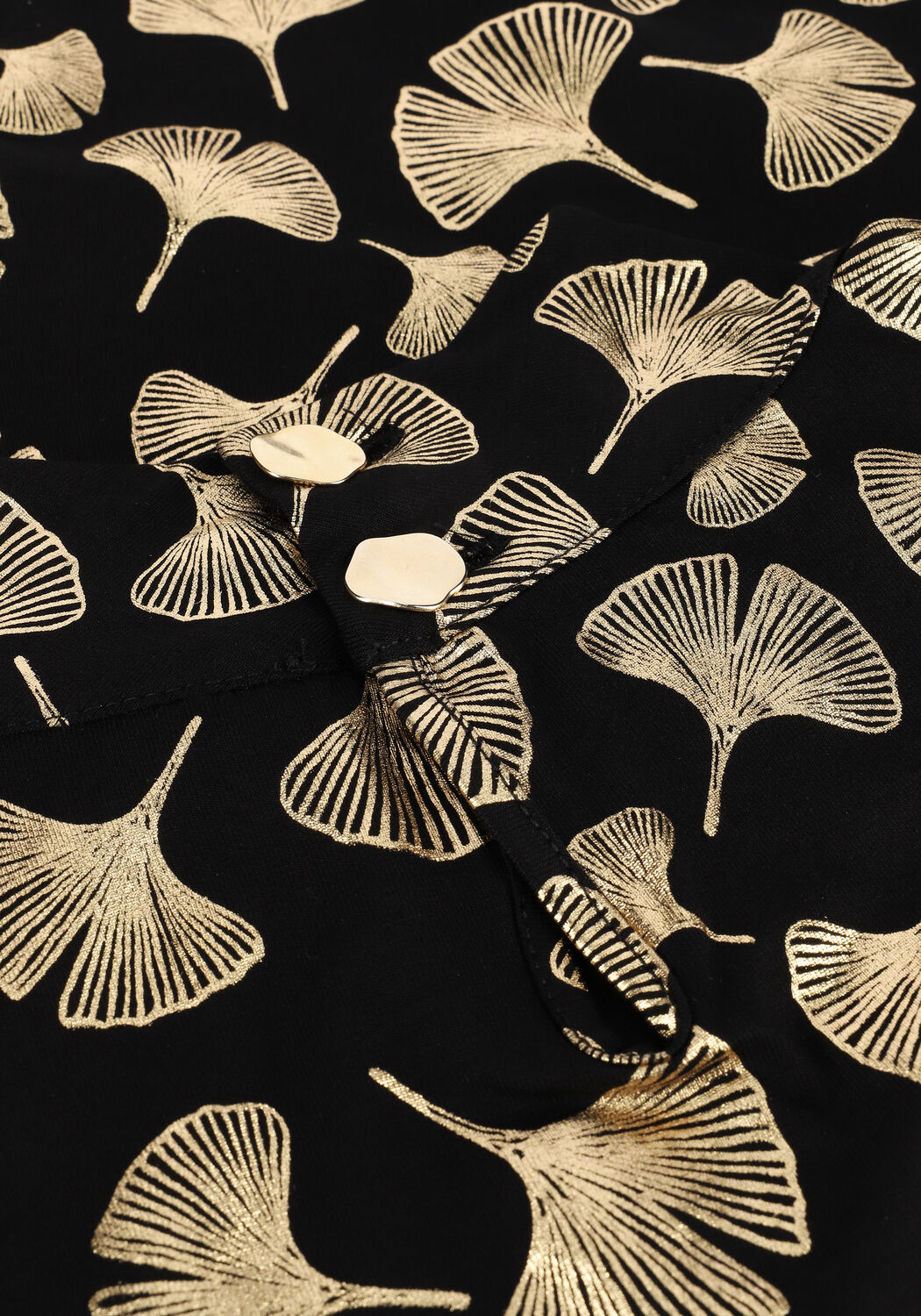 Schwarze JANSEN AMSTERDAM Blusen TOP PUFFED SLEEVE - large