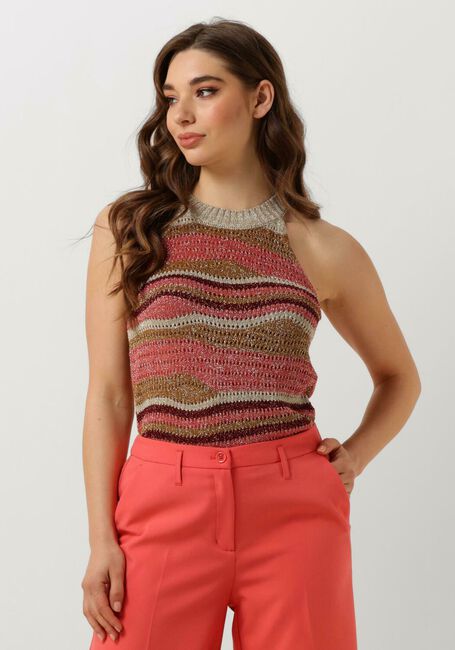 Mehrfarbige/Bunte SUMMUM Top HALTER TOP LUREX SWIRL KNIT - large