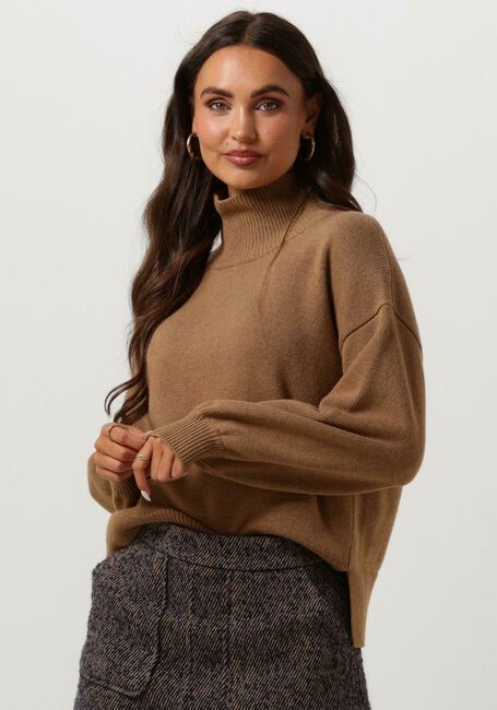 Camelfarbene BY-BAR Pullover SAMMIE PULLOVER - large