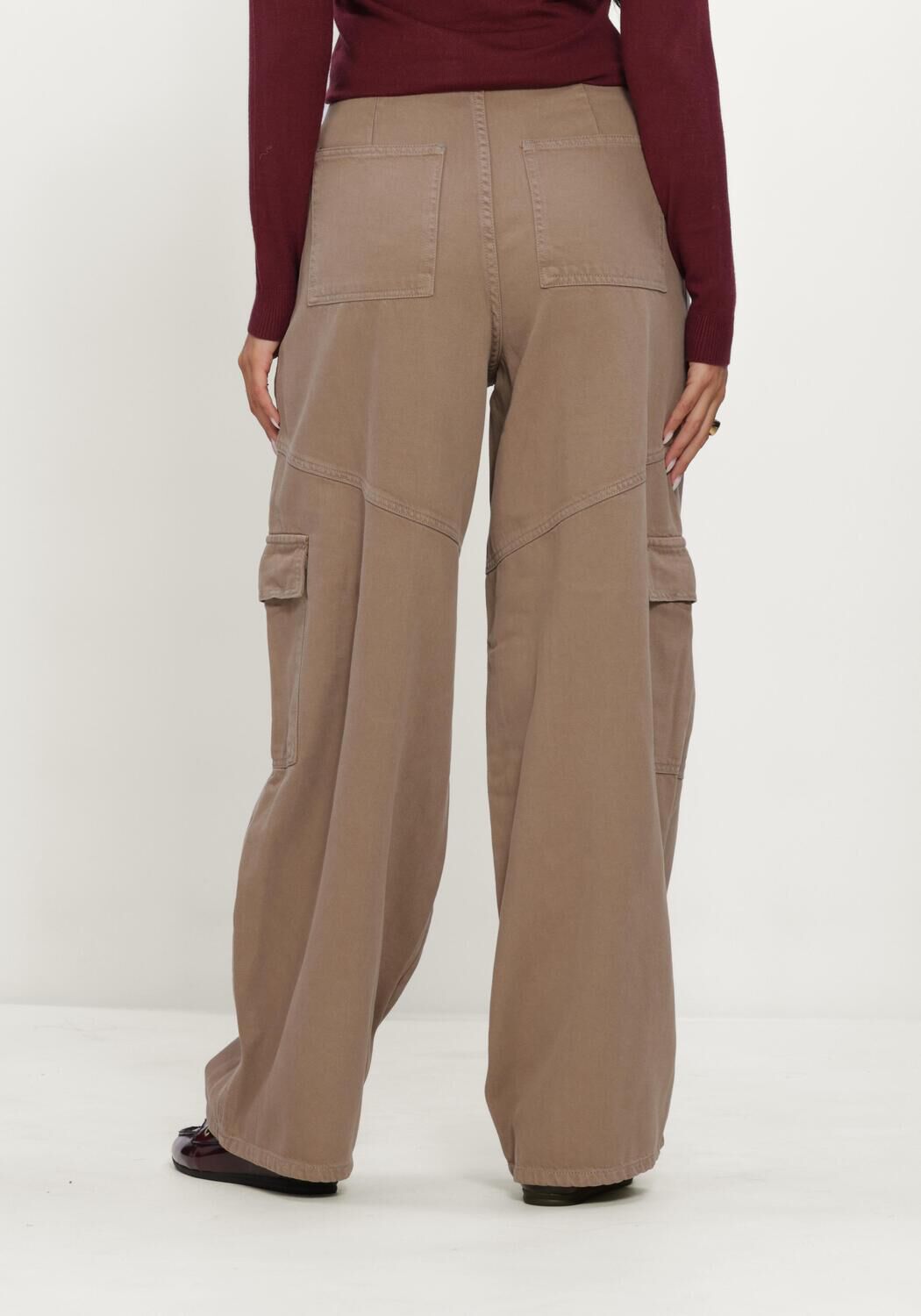 Sand OBJECT Cargohosen OBJLULVA MW OS PANT 147 - large