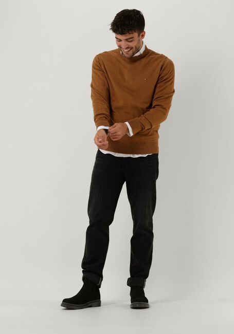 Braune TOMMY HILFIGER Pullover PIMA ORG CTN CASHMERE CREW NECK - large