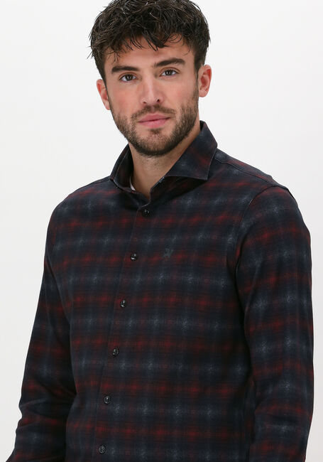 Graue VANGUARD Casual-Oberhemd LONG SLEEVE SHIRT CHECK PRINTE - large