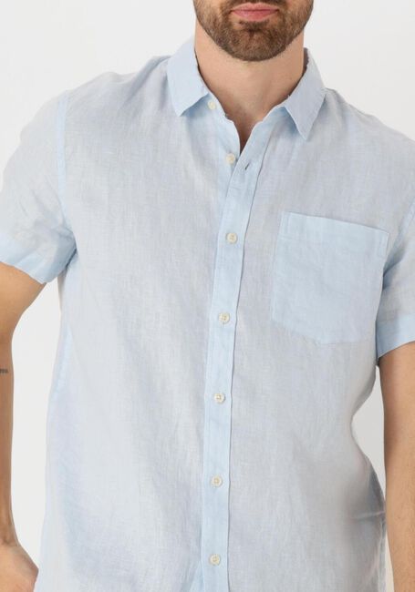Hellblau SCOTCH & SODA Casual-Oberhemd SHORT-SLEEVED REGULAR FIT LINEN SHIRT - large