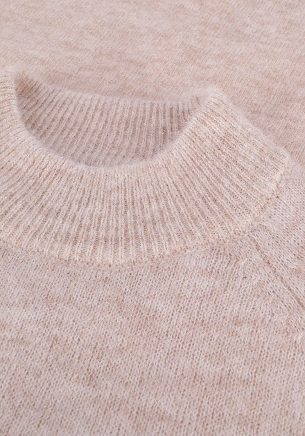 Beige SELECTED WOMEN Pullover LULU LS KNIT HIGH NECK B - large