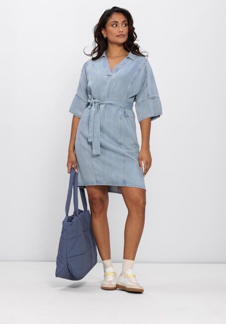 Hellblau ANOTHER LABEL Minikleid ALGENIVEE DRESS S/S - large